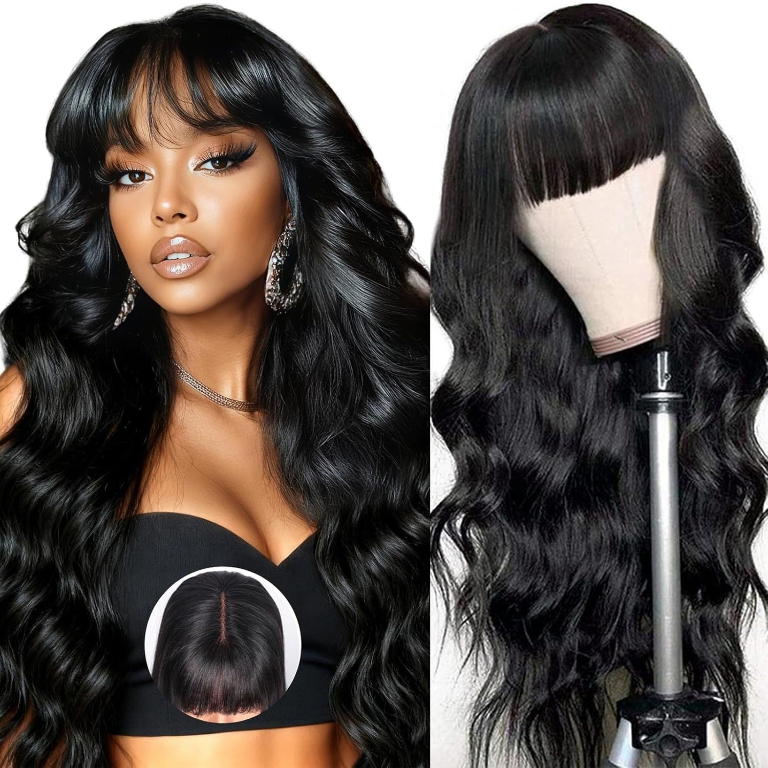 BODY WAVE Full Machine Made Non-lace Wigs