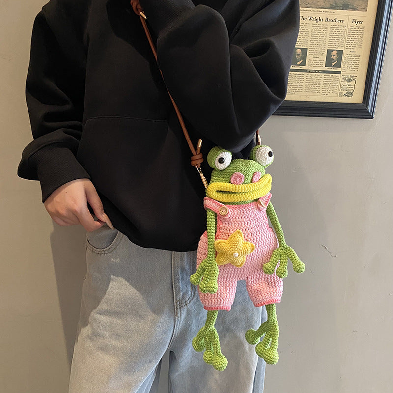 Cartoon Woven Bag New Style Sausage-mouth Design