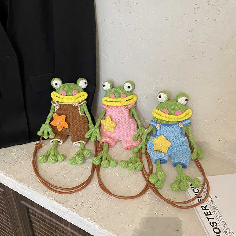 Cartoon Woven Bag New Style Sausage-mouth Design