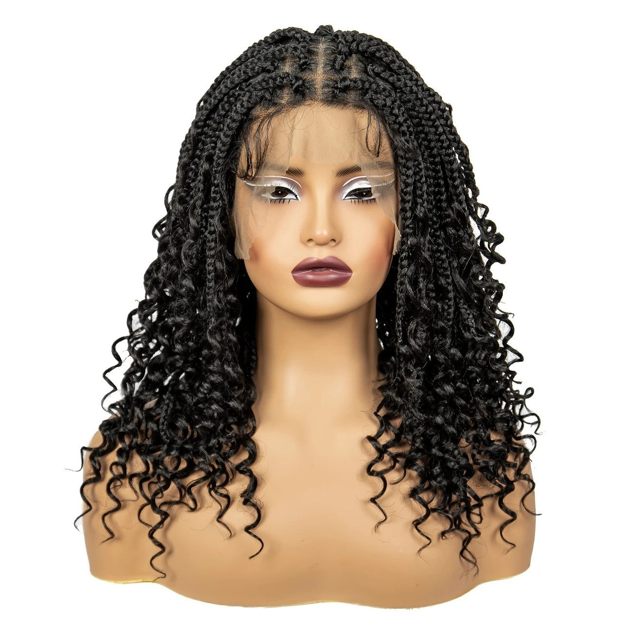 Three-strand Braid Fly Full Lace Synthetic Wigs