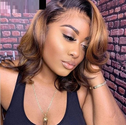 Split Lace Short Curly Hair Mechanism Wigs