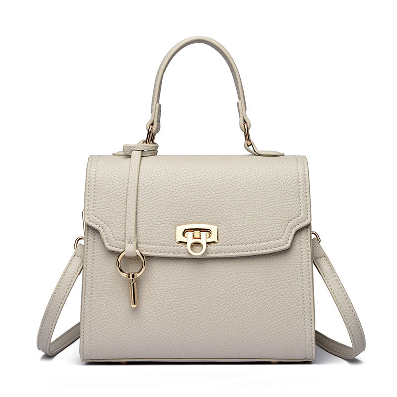 Women's Solid-Colored Casual Large-Capacity Handbag Crossbody Bag