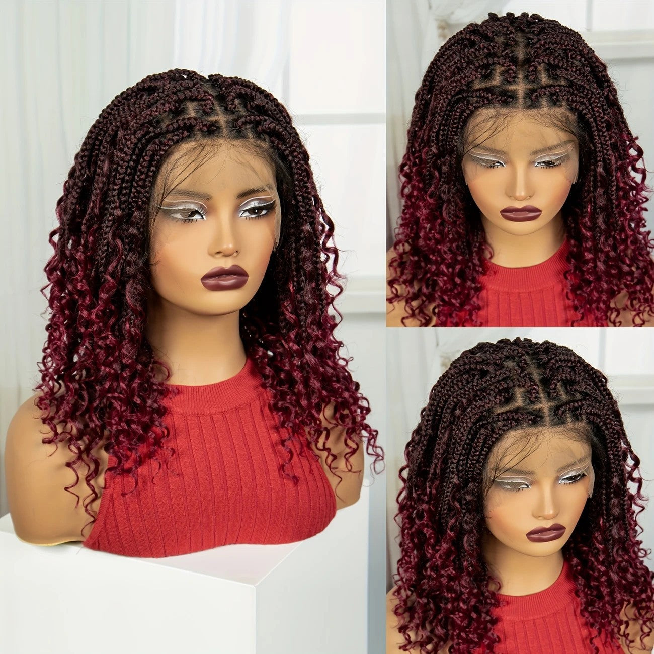 Three-strand Braid Fly Full Lace Synthetic Wigs
