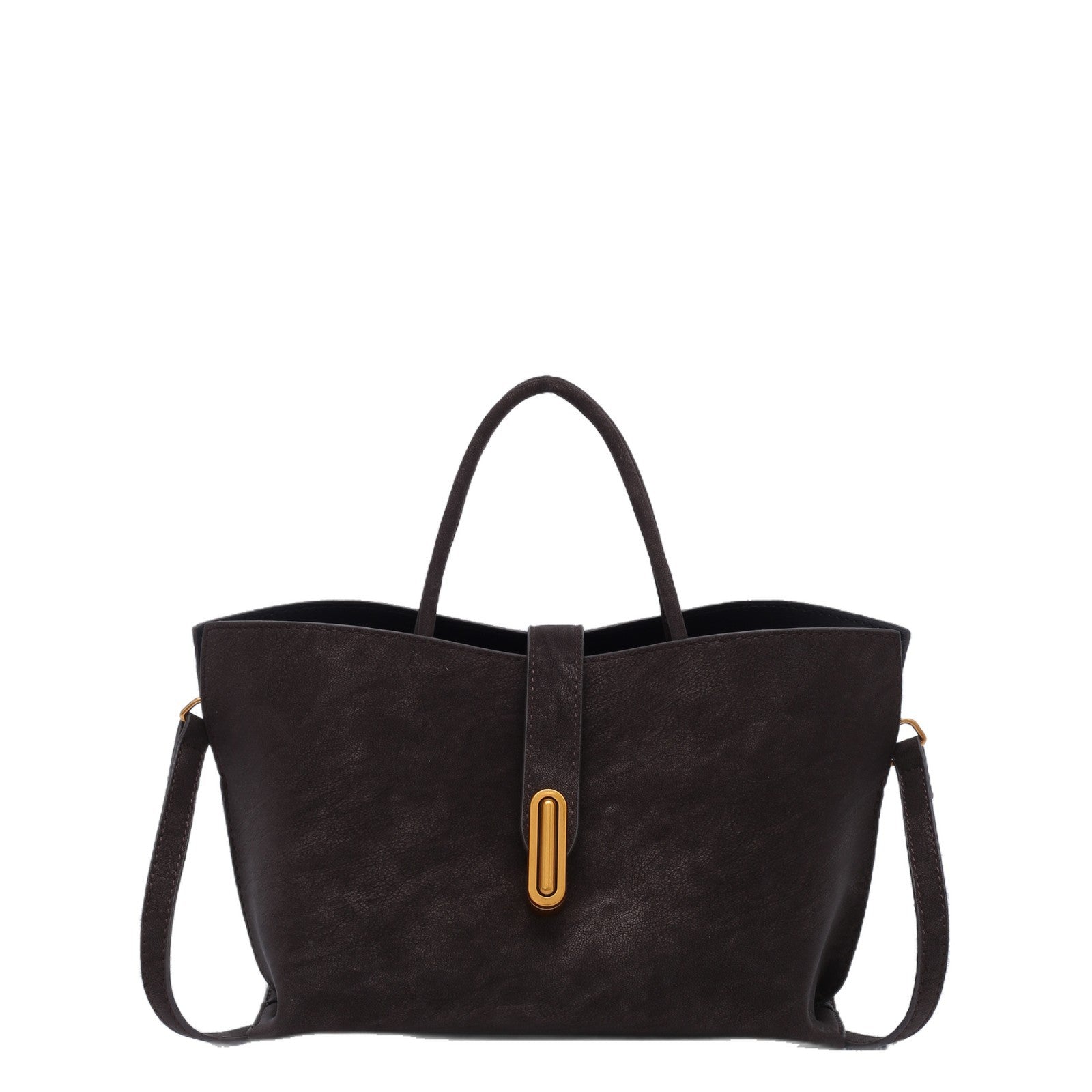 Retro High-capacity Minimalist Suede-style Tote Bag