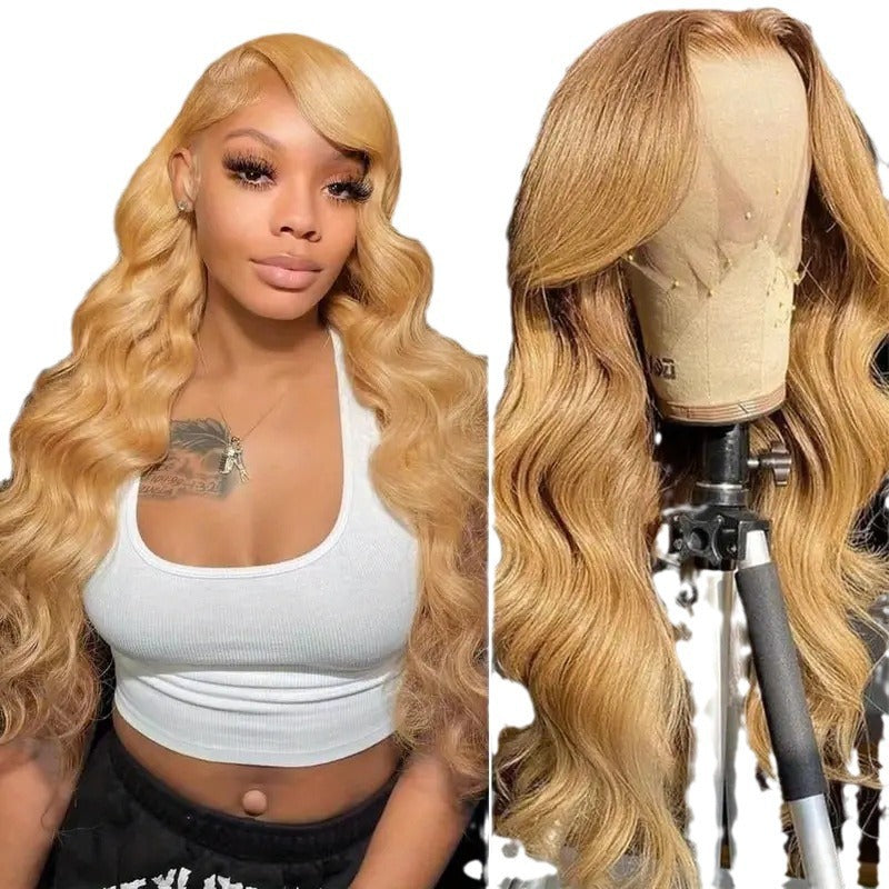 Golden Lace Wig With Big Waves